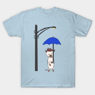 Cat with an Umbrella T-Shirt